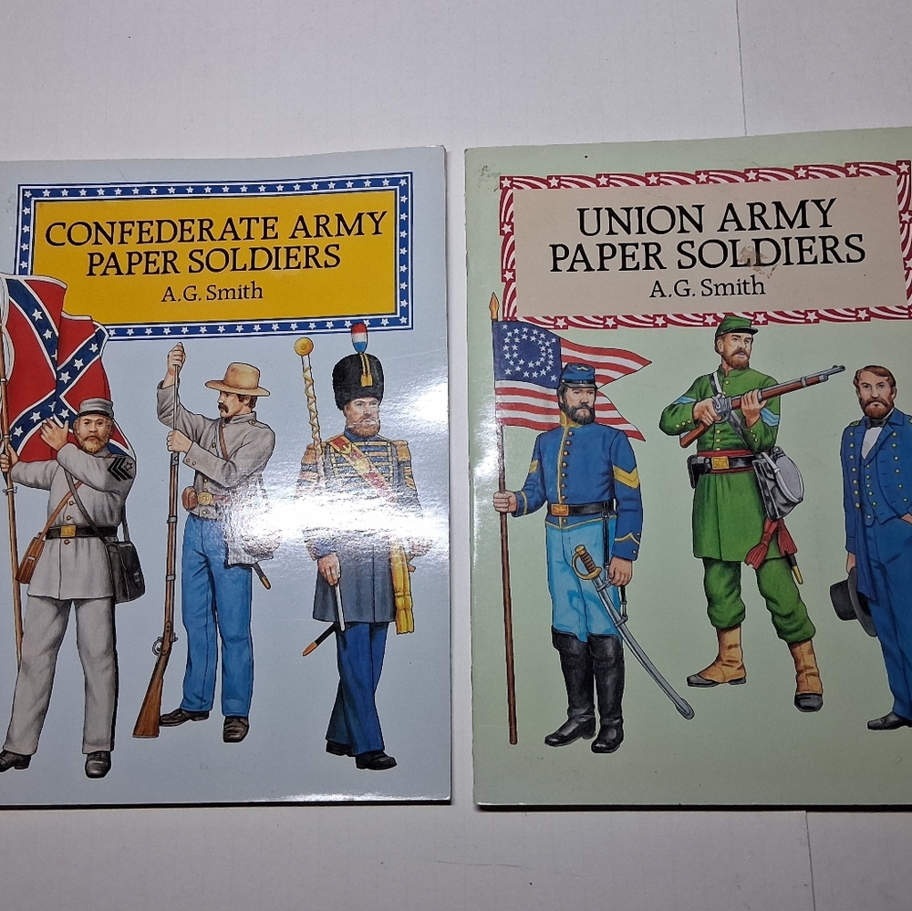 Confederate And Union Army Paper Soldiers Paper Dolls AG Smith - Picture 3 of 16